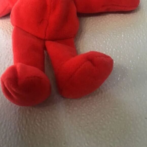 Vintage 1997 Tyco Sesame Street Elmo Plush Toy Stuffed Animal Red - Picture 10 of 13